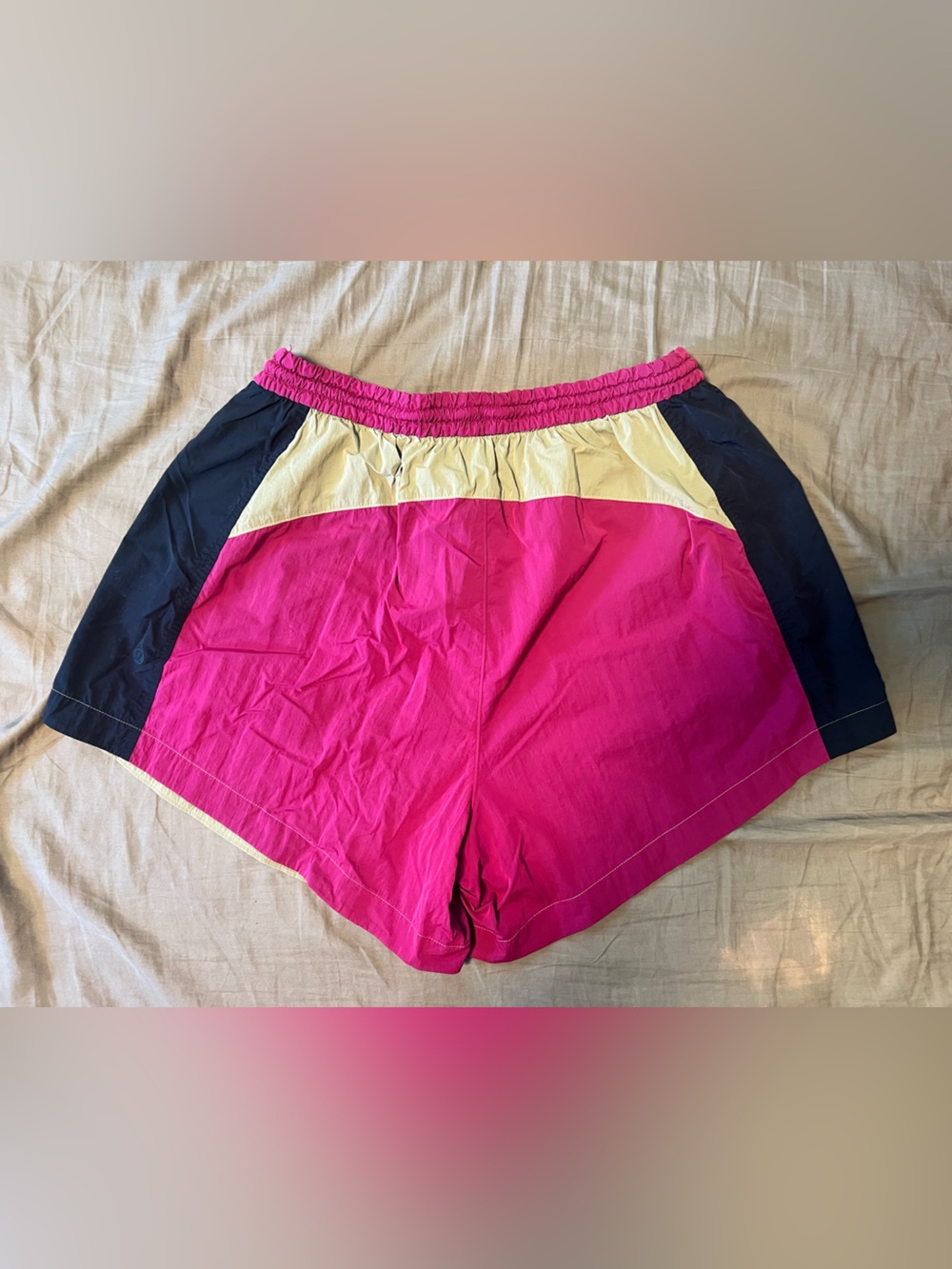 lululemon athletica Navy, Cream & Pink Athletic Shorts - Picture 3 of 6